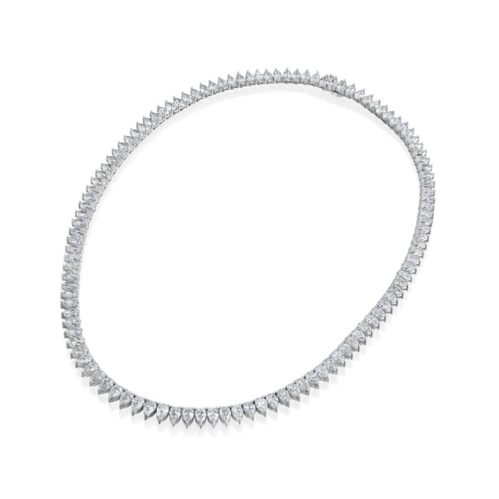 Pear Shaped Riviera Tennis Necklace