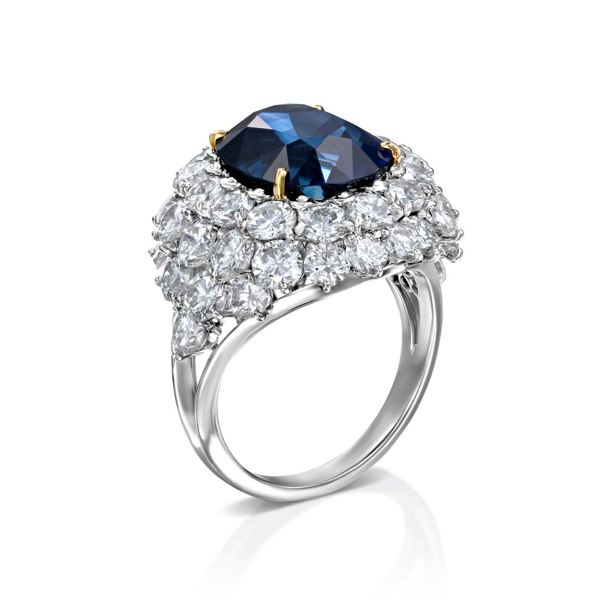 Sapphire Diamond Cocktail Ring - Image 2