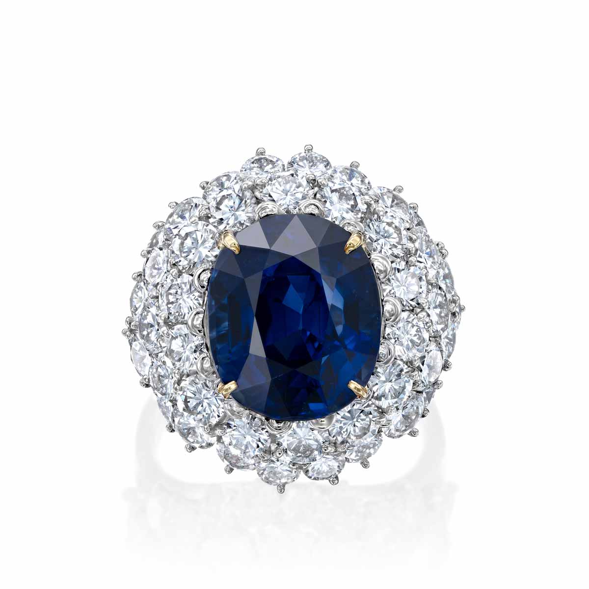 Sapphire Diamond Cocktail Ring